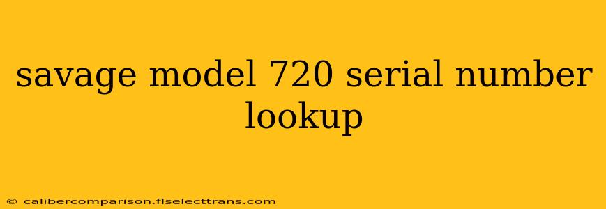 savage model 720 serial number lookup