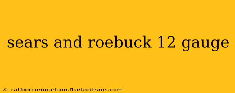 sears and roebuck 12 gauge