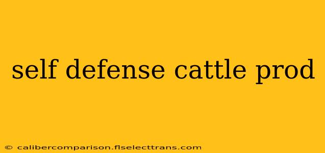 self defense cattle prod