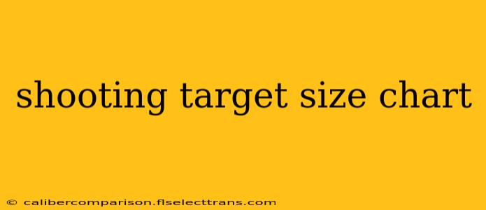 shooting target size chart