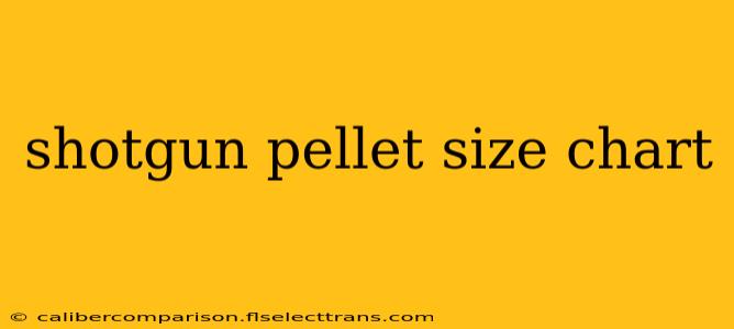 shotgun pellet size chart