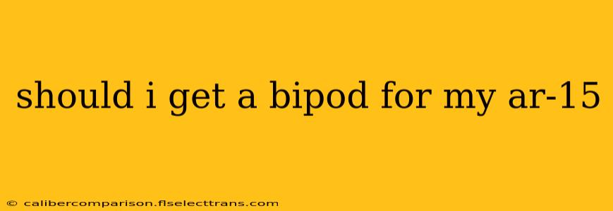 should i get a bipod for my ar-15