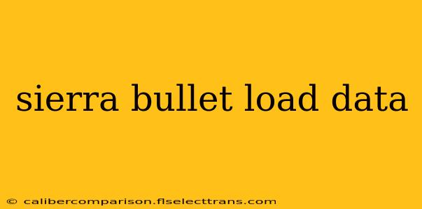 sierra bullet load data