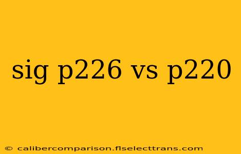 sig p226 vs p220