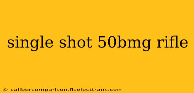 single shot 50bmg rifle