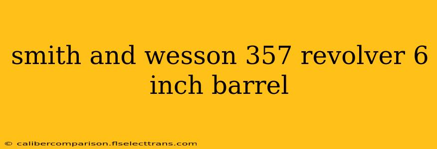 smith and wesson 357 revolver 6 inch barrel