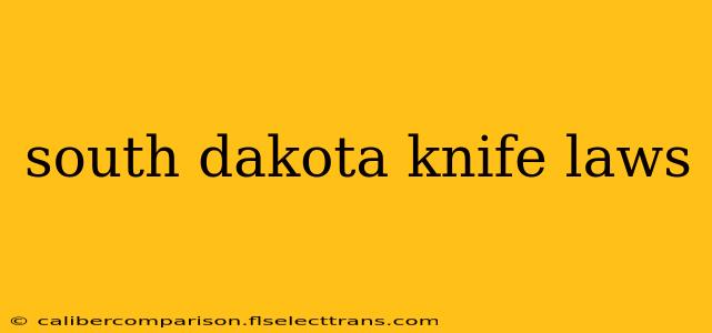 south dakota knife laws