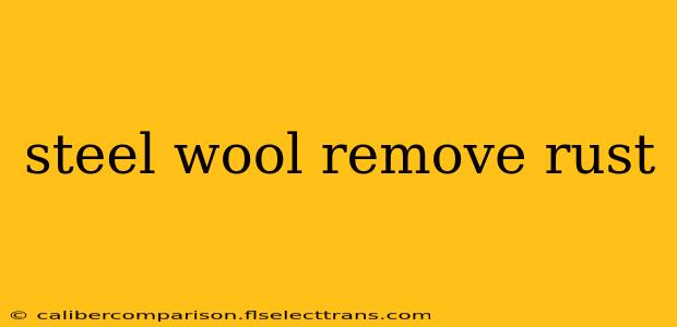 steel wool remove rust