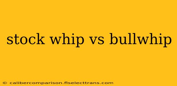 stock whip vs bullwhip