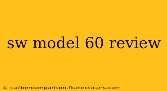 sw model 60 review