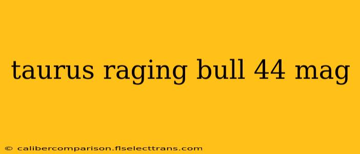 taurus raging bull 44 mag