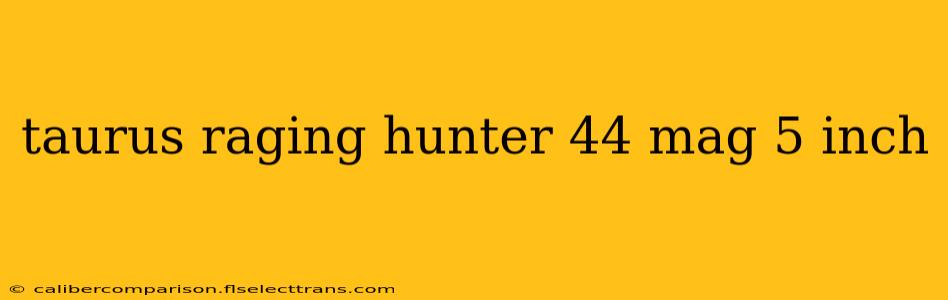 taurus raging hunter 44 mag 5 inch