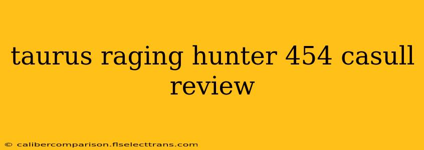 taurus raging hunter 454 casull review