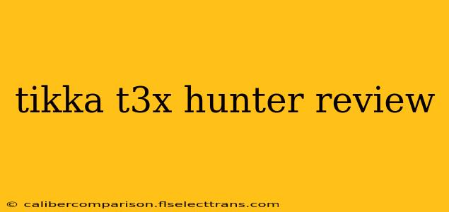 tikka t3x hunter review