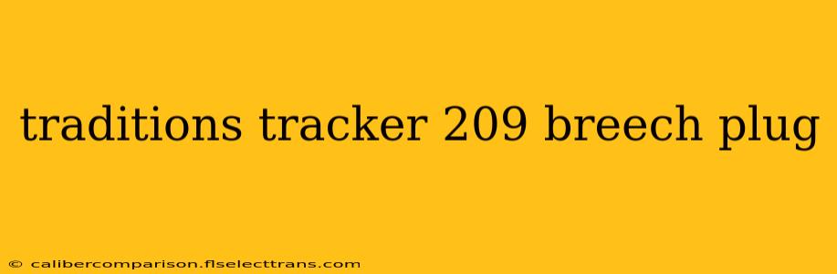 traditions tracker 209 breech plug