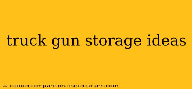 truck gun storage ideas