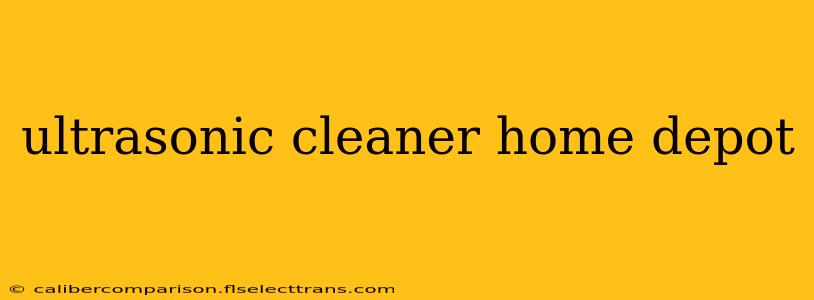 ultrasonic cleaner home depot