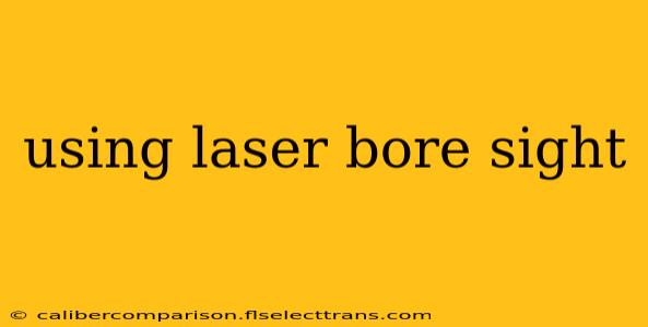 using laser bore sight