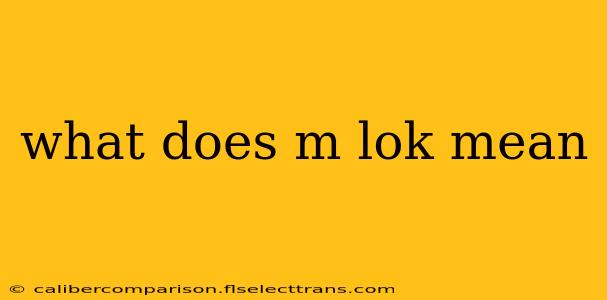 what does m lok mean