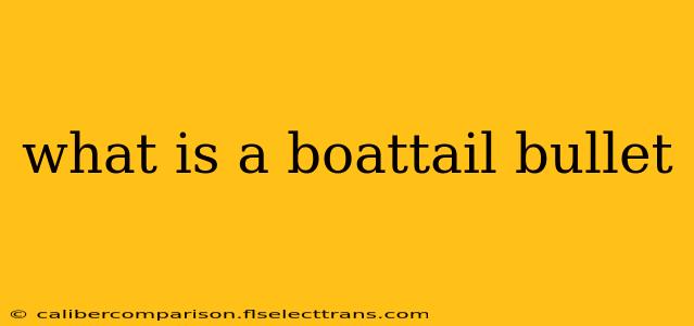 what is a boattail bullet