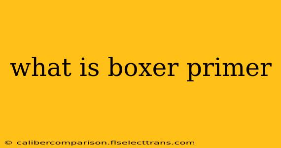 what is boxer primer