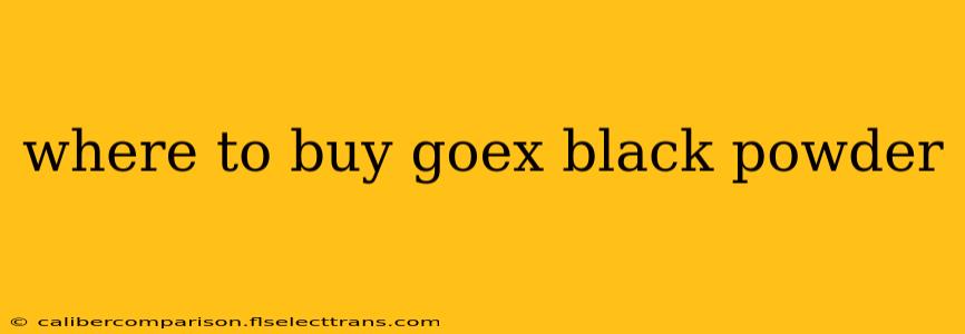 where to buy goex black powder