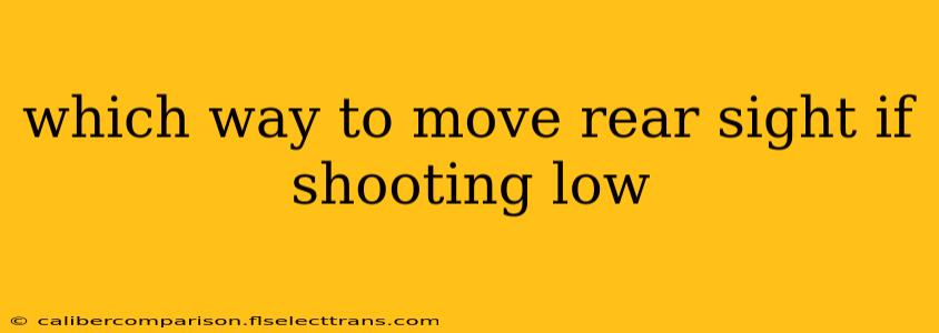 which way to move rear sight if shooting low