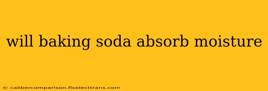 will baking soda absorb moisture