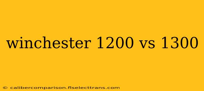 winchester 1200 vs 1300