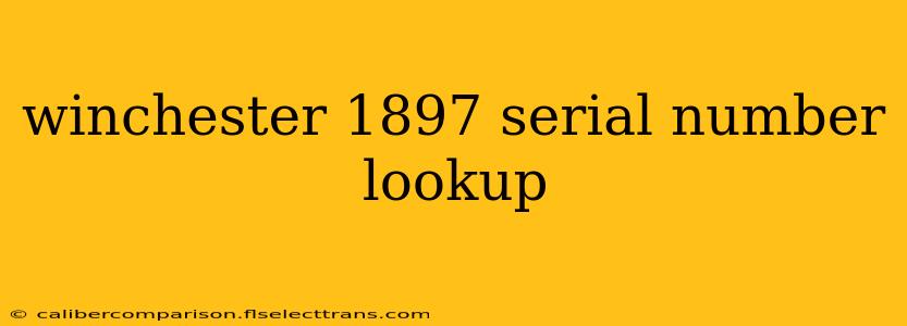 winchester 1897 serial number lookup