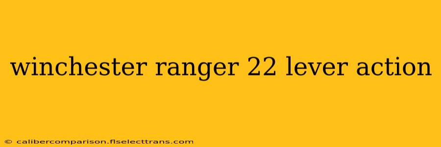 winchester ranger 22 lever action