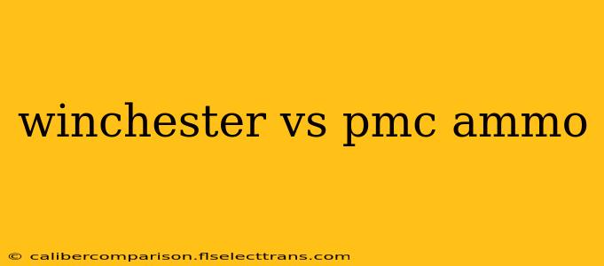 winchester vs pmc ammo