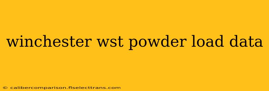 winchester wst powder load data